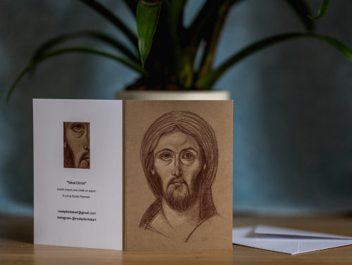 Sinai Christ card with background