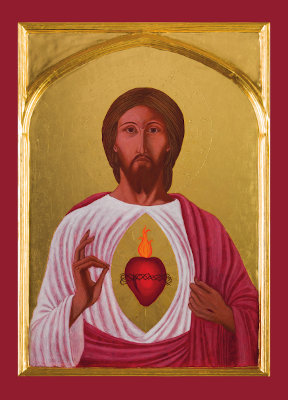 Front of the Sacred Heart of Jesus card