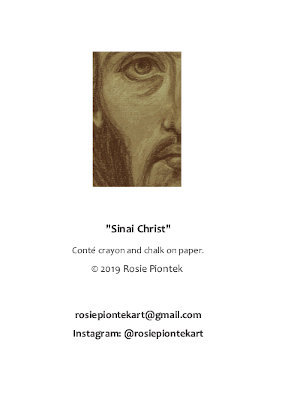 Back of the Sinai Christ card