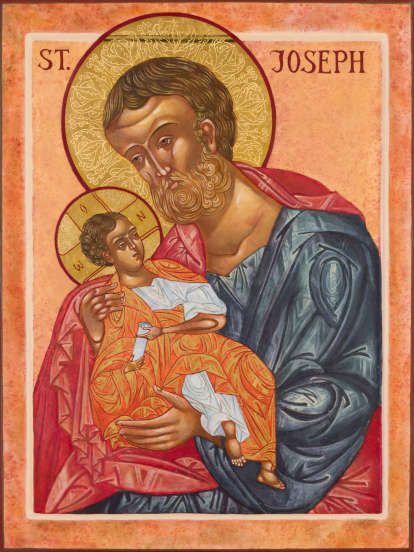 Icon of St Joseph and the Christ Child