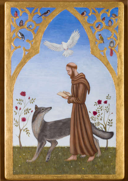 St Francis and the Wolf